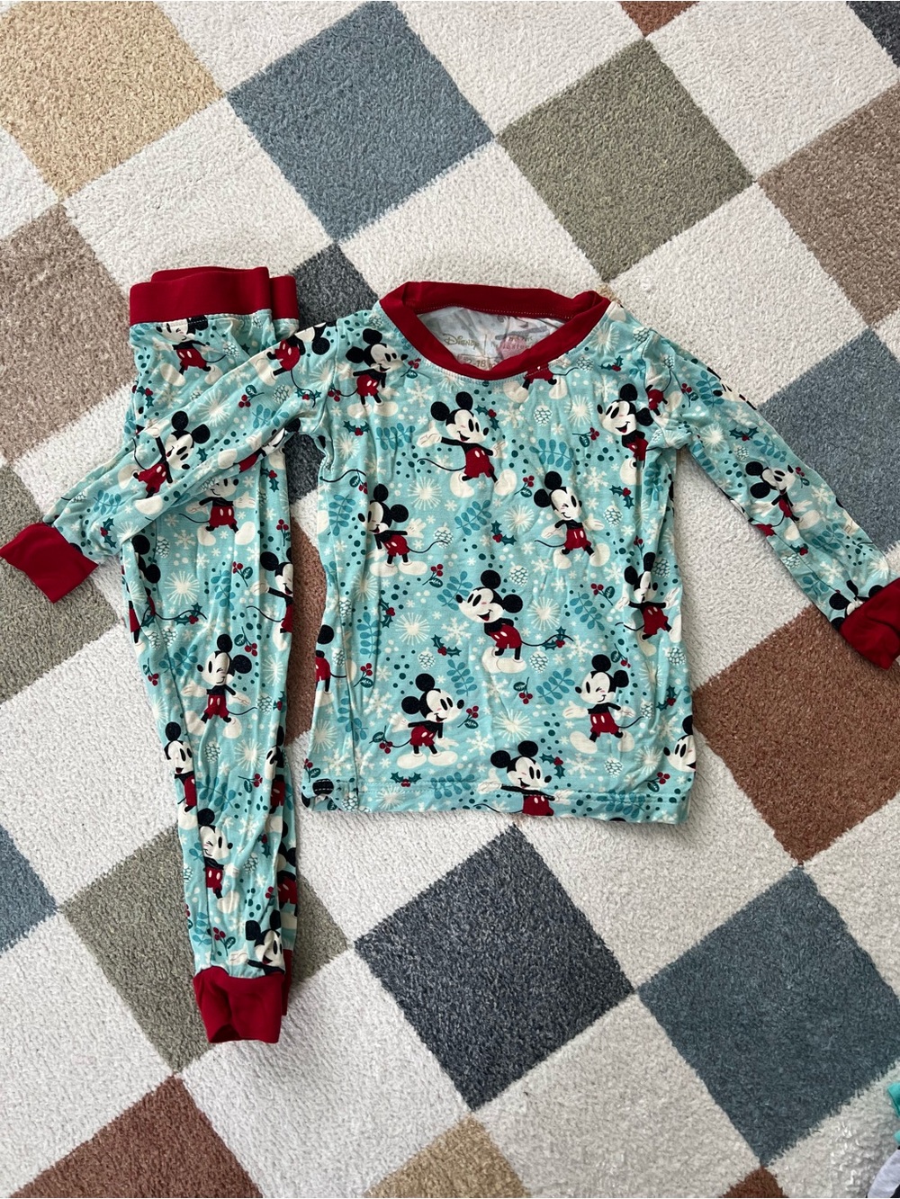 Little Sleepies Mickey Christmas PJs 12-18m
